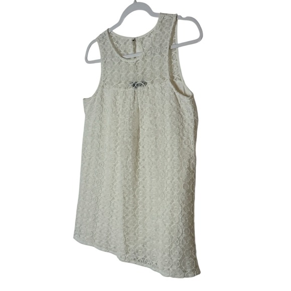 A Pea in the‎ Pod Maternity Top Small Womens White Cream Blouse Lace Sleeveless - Picture 7 of 7